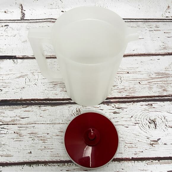 TUPPERWARE Vintage Sheer Frosted Beverage Pitcher - Picture 5 of 7